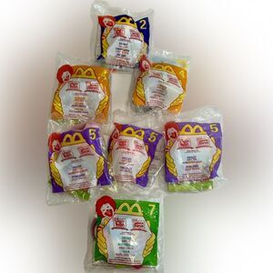 7 Winnie the Pooh Vintage McDonald's Happy Meal Toys Collectibles, Sealed